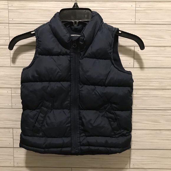 Old Navy Other - Old Navy Frost Free Puffer Boy Girl Winter Vest Size 3T Navy Blue Full Zip